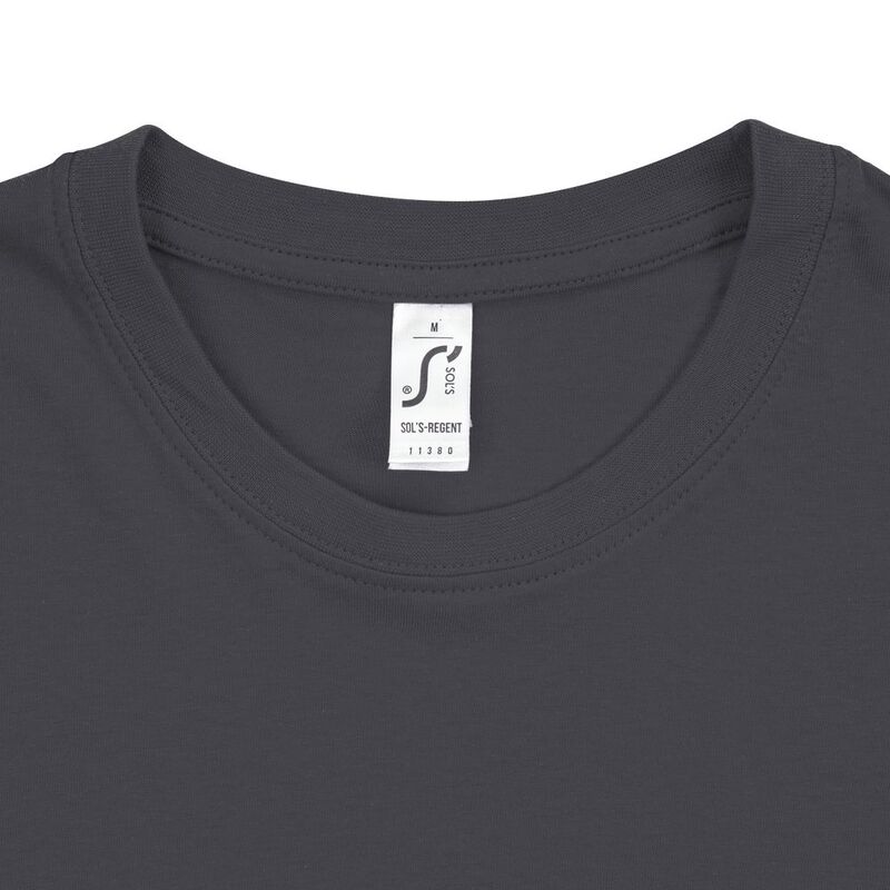 Футболка унисекс Regent 150, темно-серая (графит) арт.1376.18