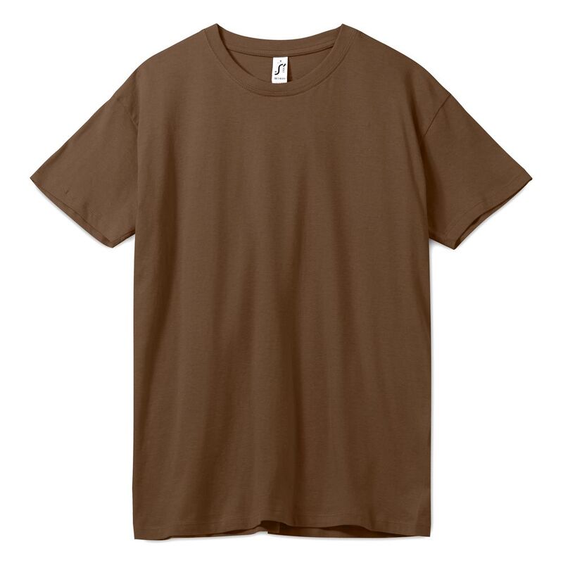 Футболка унисекс Regent 150, коричневая арт.1376.93