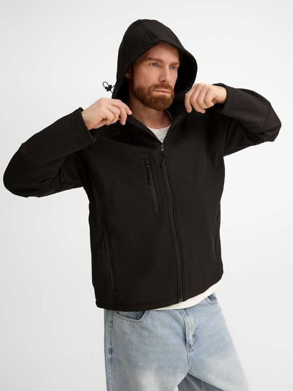 Куртка мужская с капюшоном Replay Men 340, черная арт.5569.30