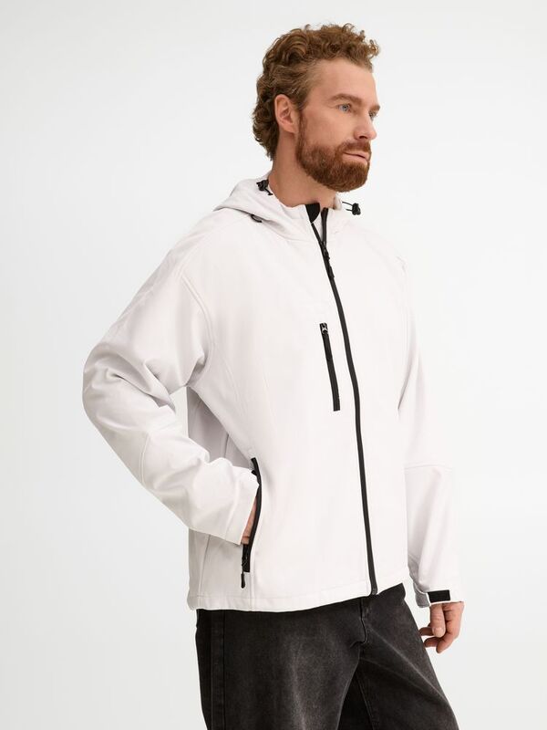 Куртка мужская с капюшоном Replay Men 340, белая арт.5569.60