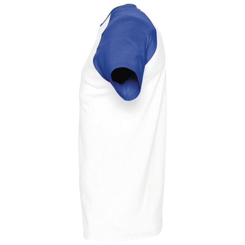 Футболка мужская двухцветная Funky 150, белая с ярко-синим арт.11190907