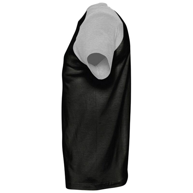 Футболка мужская двухцветная Funky 150, черная с серым меланжем арт.11190970