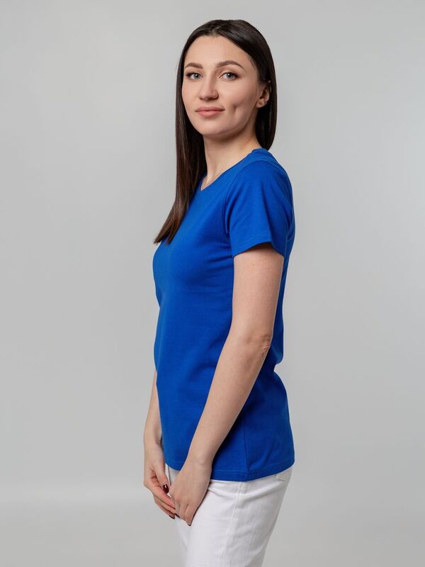 Футболка женская T-bolka Stretch Lady, ярко-синяя (royal) арт.1891.44