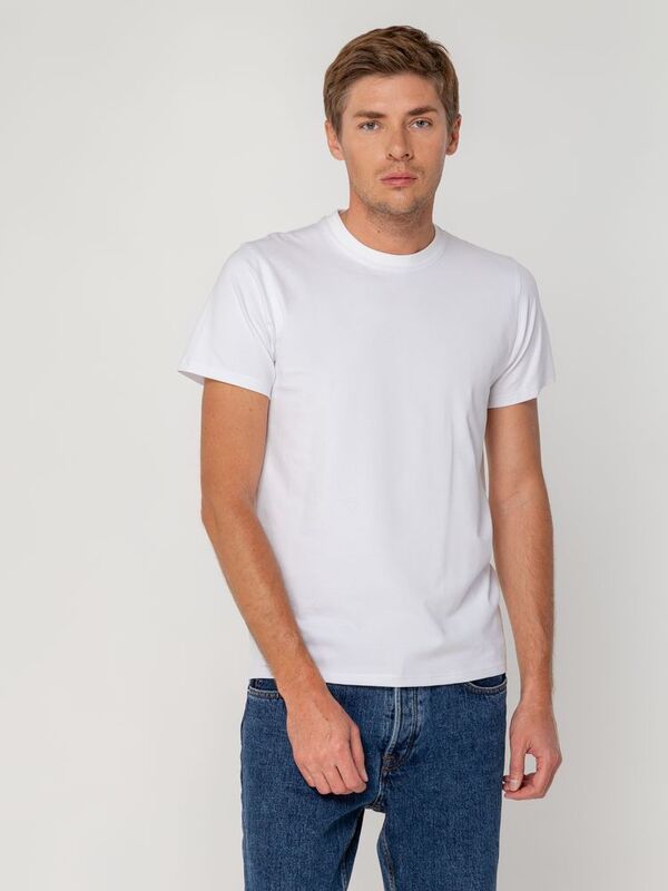 Футболка мужская T-bolka Stretch, белая арт.1893.60