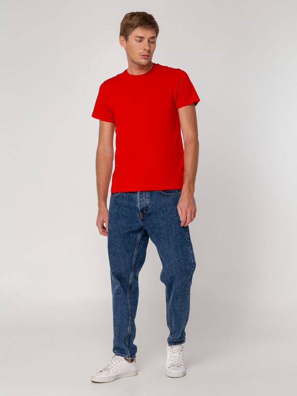 Футболка мужская T-bolka Stretch, красная арт.1893.50