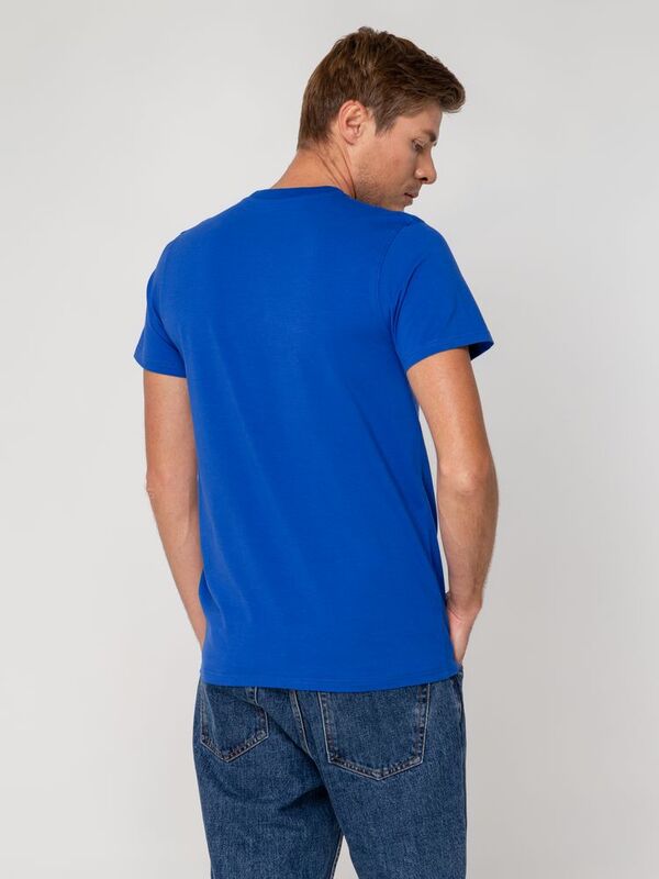 Футболка мужская T-bolka Stretch, ярко-синяя арт.1893.44