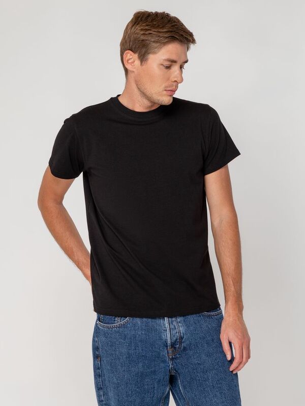 Футболка мужская T-bolka Stretch, черная арт.1893.30