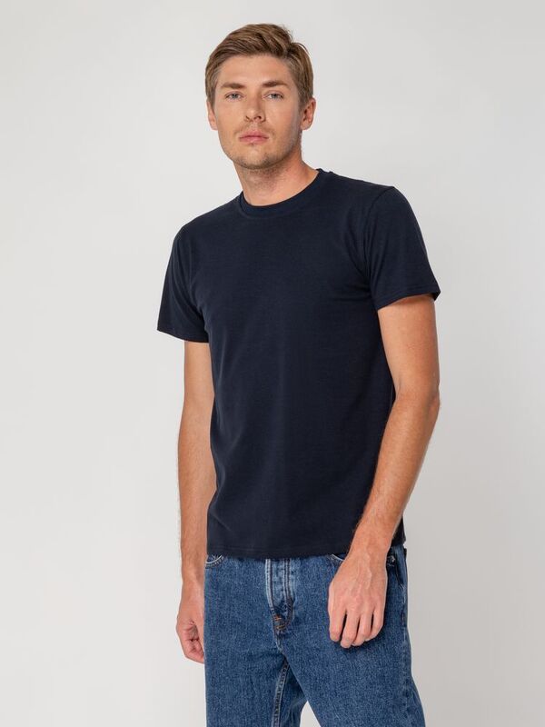Футболка мужская T-bolka Stretch, темно-синяя арт.1893.40