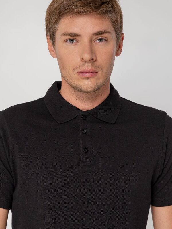 Рубашка поло мужская Virma Light, черная арт.2024.30