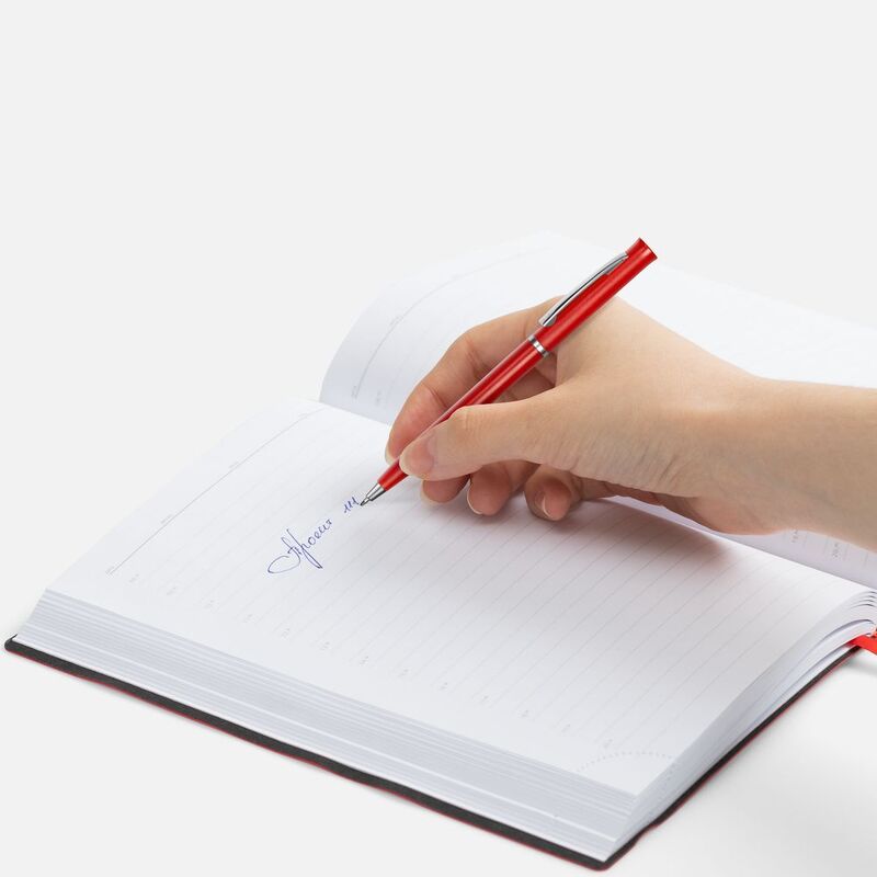 Ручка шариковая Euro Chrome, красная арт.4478.50