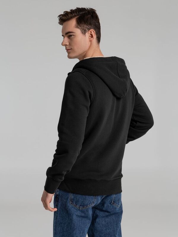 Толстовка унисекс на молнии Sherpa 280, черная арт.00584312