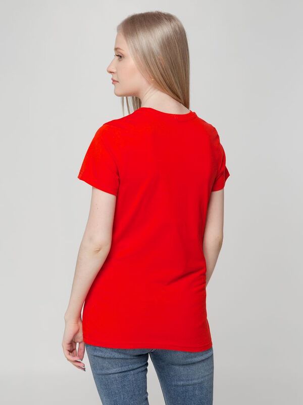 Футболка женская T-bolka Lady, красная арт.1878.50