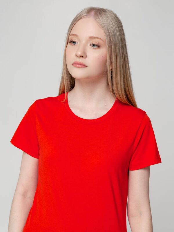 Футболка женская T-bolka Lady, красная арт.1878.50