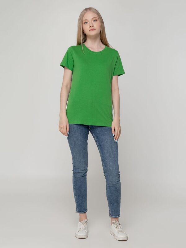 Футболка женская T-bolka Lady, ярко-зеленая арт.1878.92