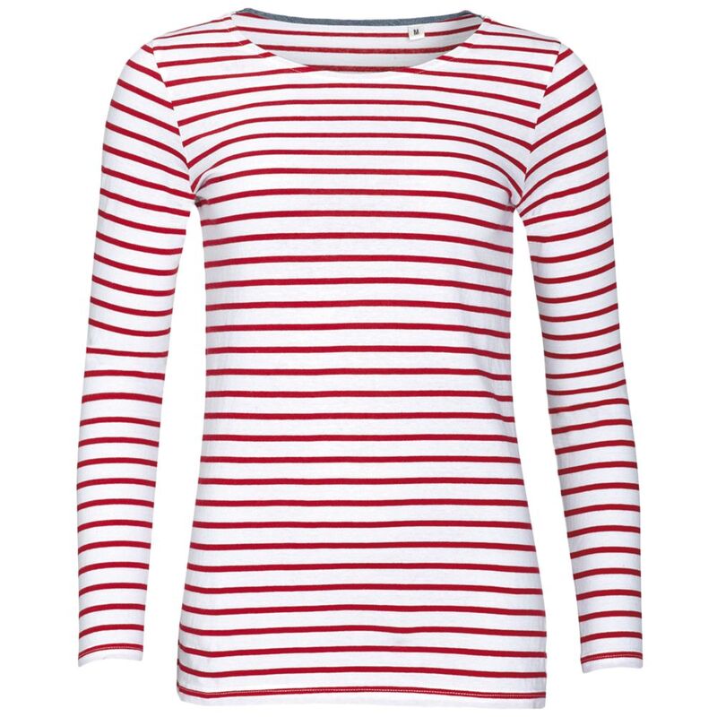 Футболка женская Marine Women, белая с красным арт.01403987