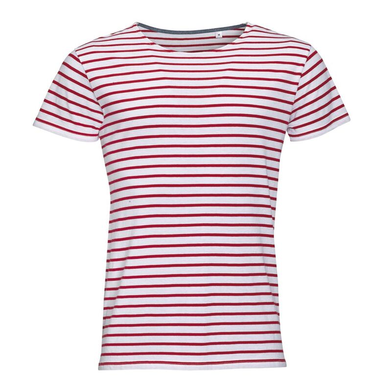 Футболка Miles Men белая с красным арт.01398987