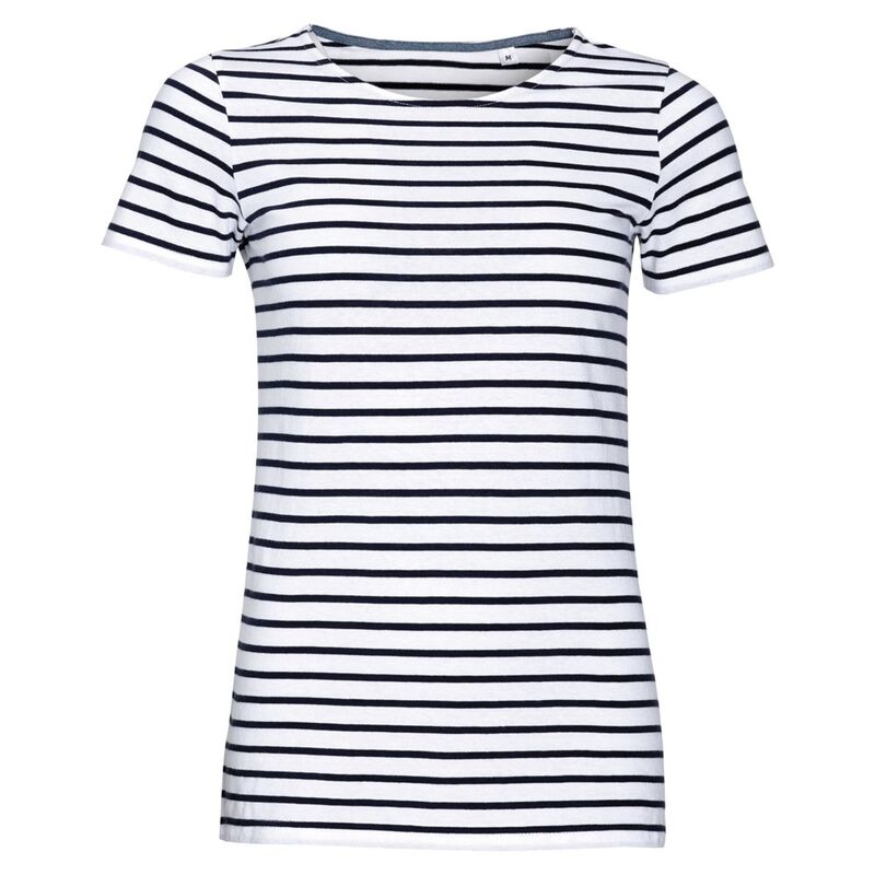 Футболка Miles Women белая с темно-синим арт.01399904