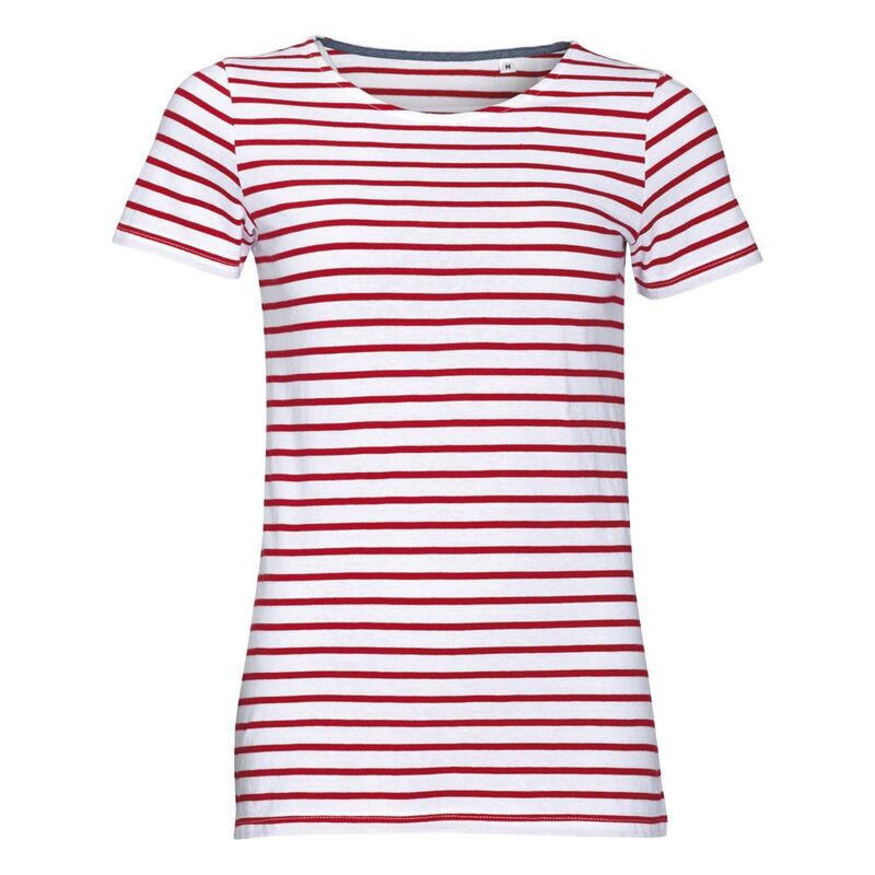 Футболка Miles Women белая с красным арт.01399987