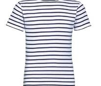 Футболка детская Miles Kids белая с темно-синим арт.01400904