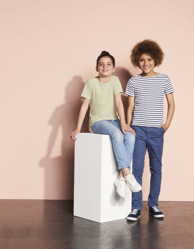 Футболка детская Miles Kids белая с красным арт.01400987