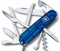 Офицерский нож Huntsman 91, прозрачный синий арт.7727.45