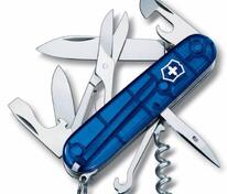 Офицерский нож Climber 91, прозрачный синий арт.5049.45