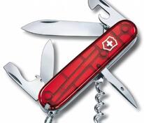 Офицерский нож Spartan 91, прозрачный красный арт.5046.55