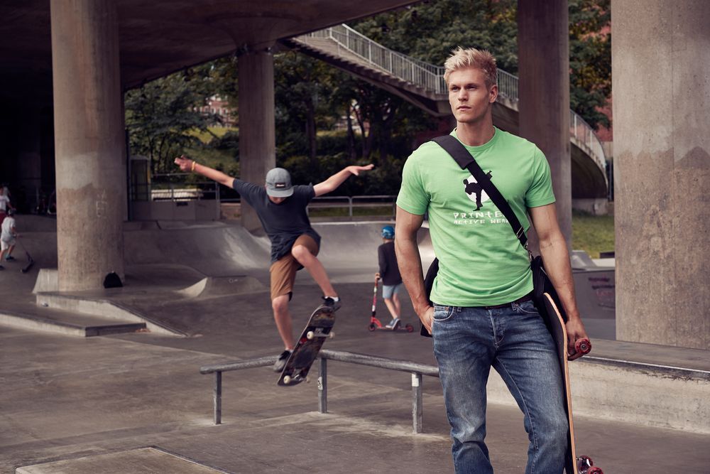 Футболка мужская Heavy, зеленое яблоко арт.1544.94