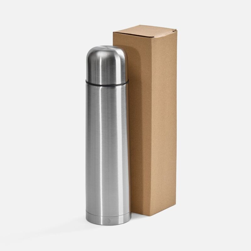 Термос Plain 1000, серебристый арт.3666.10