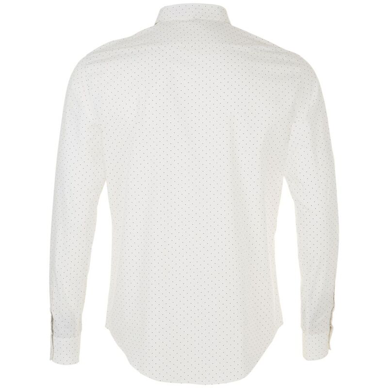 Рубашка мужская Becker Men, белая с темно-синим арт.01648989