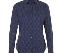 Рубашка женская Becker Women, темно-синяя с белым арт.01649912