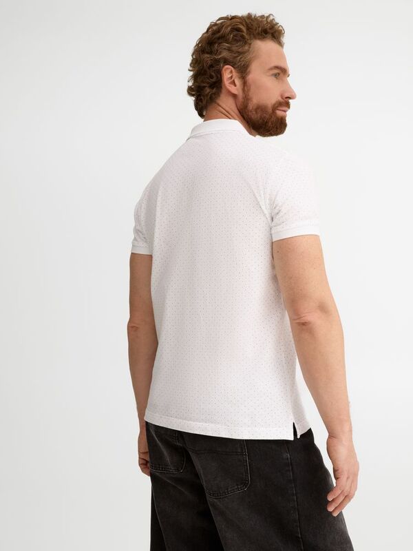 Рубашка поло мужская Brandy Men, белая с темно-синим арт.01706989