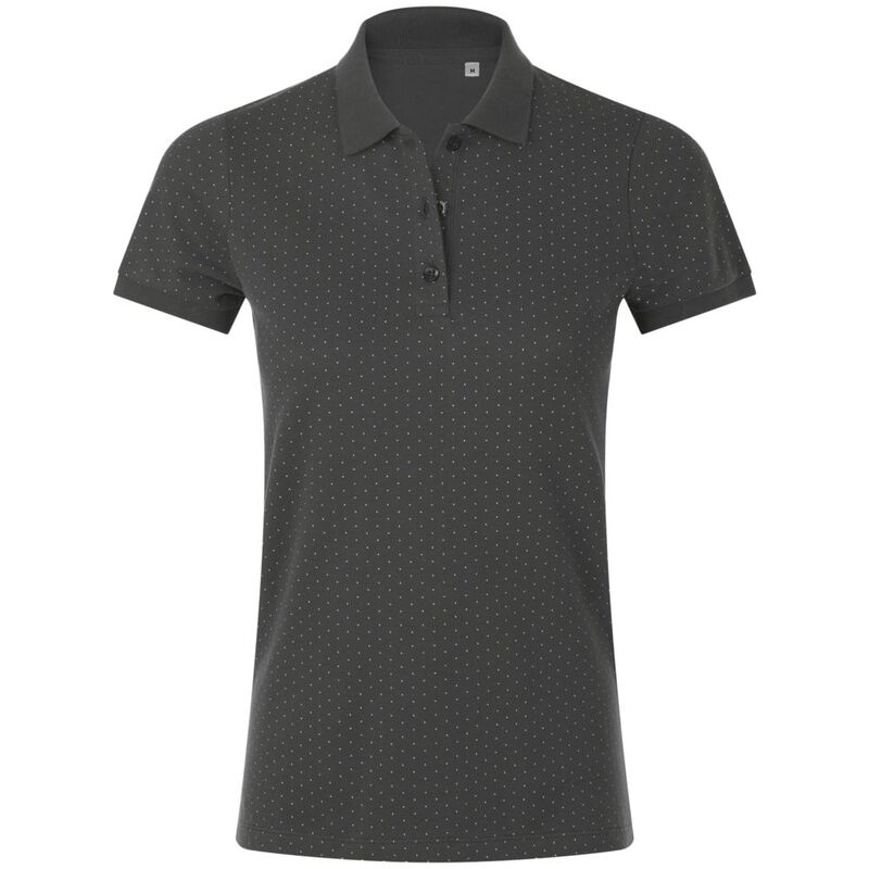 Рубашка поло женская Brandy Women, темно-серая с белым арт.01707503