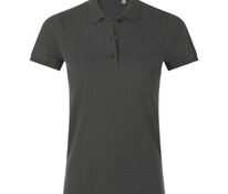 Рубашка поло женская Brandy Women, темно-серая с белым арт.01707503