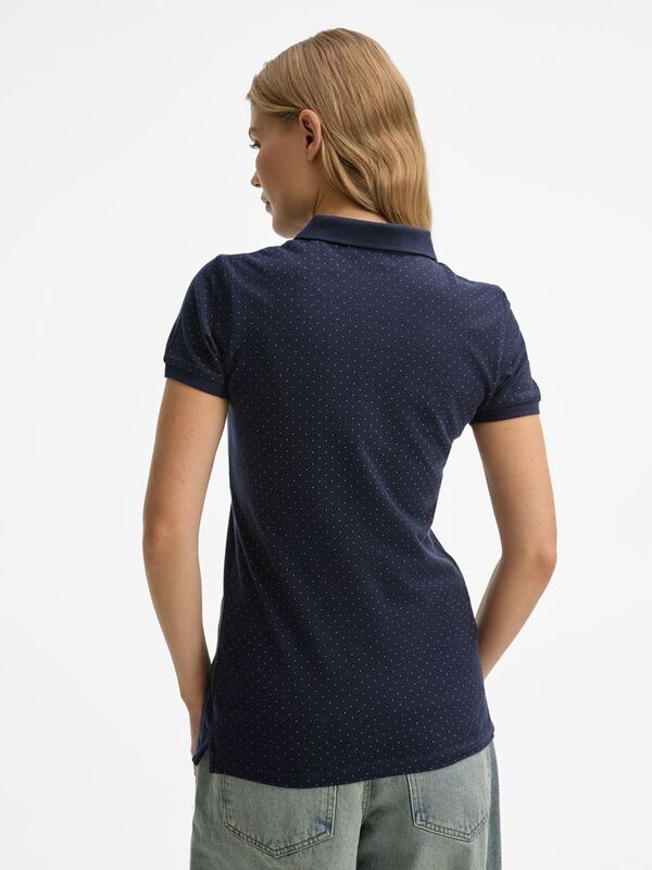 Рубашка поло женская Brandy Women, темно-синяя с белым арт.01707912