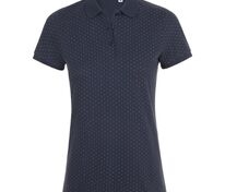 Рубашка поло женская Brandy Women, темно-синяя с белым арт.01707912