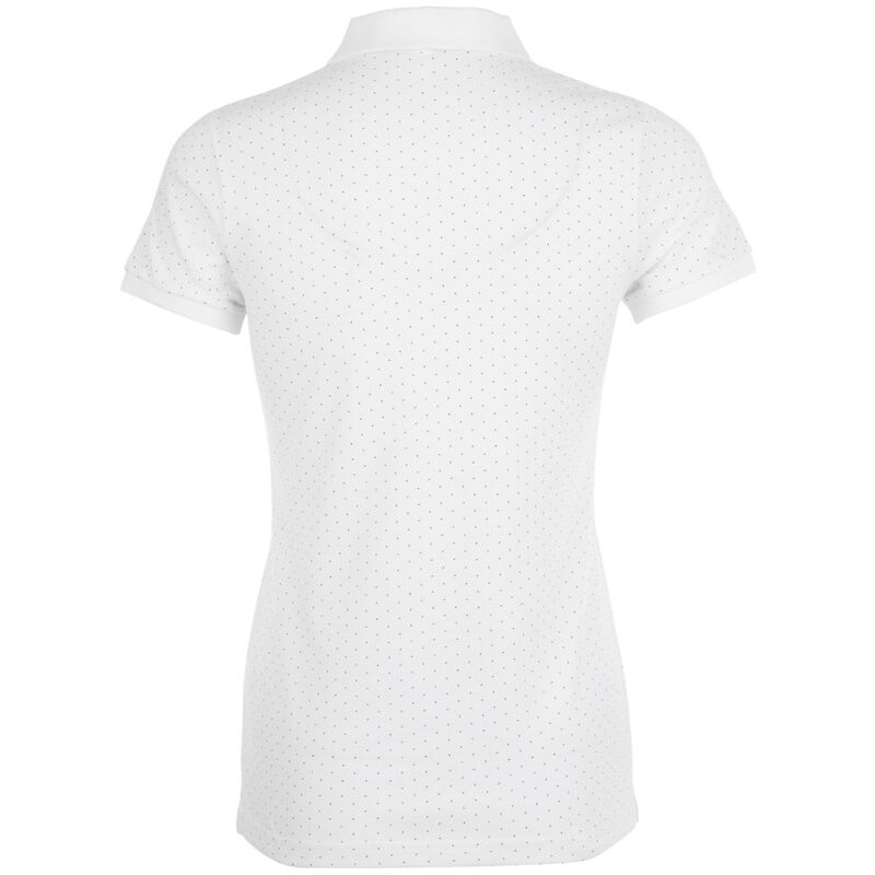 Рубашка поло женская Brandy Women, белая с темно-синим арт.01707989