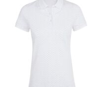 Рубашка поло женская Brandy Women, белая с темно-синим арт.01707989