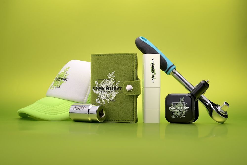 Бейсболка Bubble, зеленый неон с белым арт.01668516TUN