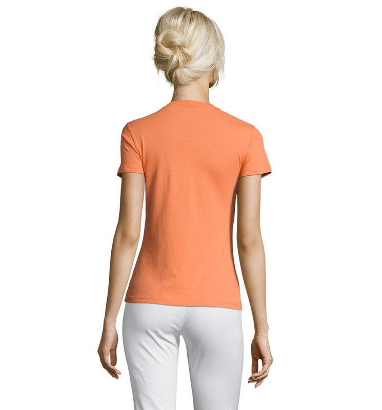 Футболка женская Regent Women, оранжевая (абрикосовая) арт.01825401
