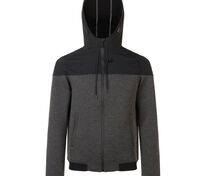 Куртка унисекс Voltage, черный меланж с черным арт.01645500