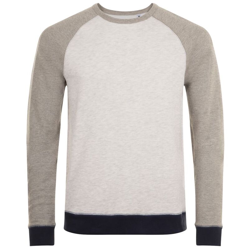 Толстовка унисекс Sandro, светло-серый меланж с темным меланжем арт.01700525