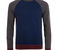 Толстовка унисекс Sandro, темно-синяя с черным меланжем арт.01700526