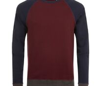 Толстовка унисекс Sandro, бордовая с темно-синим арт.01700524