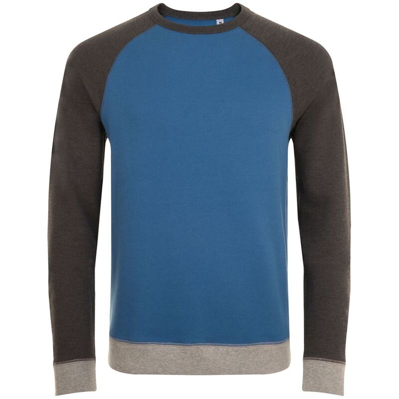 Толстовка унисекс Sandro, синяя с черным меланжем арт.01700527