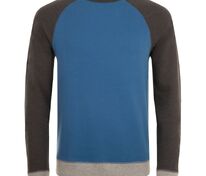 Толстовка унисекс Sandro, синяя с черным меланжем арт.01700527