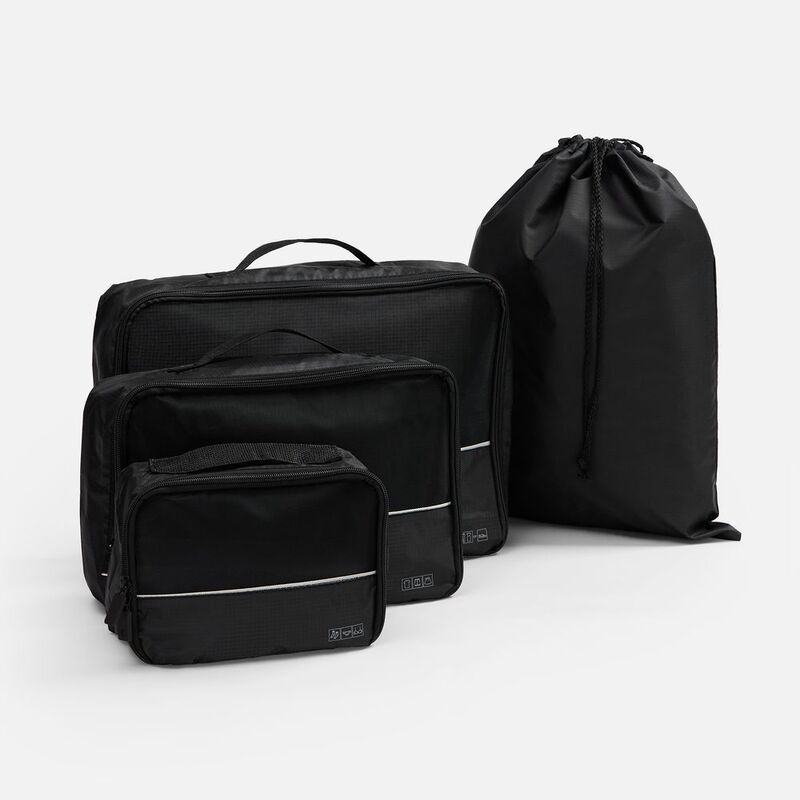 Дорожный набор сумок noJumble 4 в 1, черный арт.3503.30