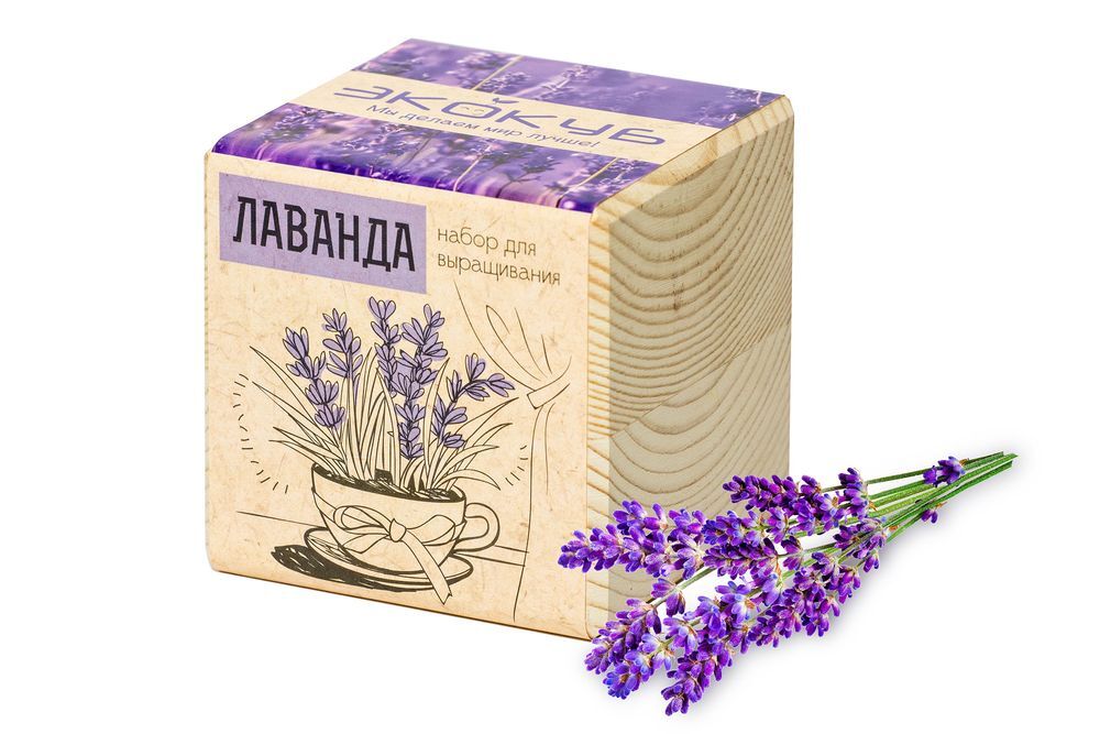 Набор для выращивания &laquo;Экокуб&raquo;, лаванда арт.3416