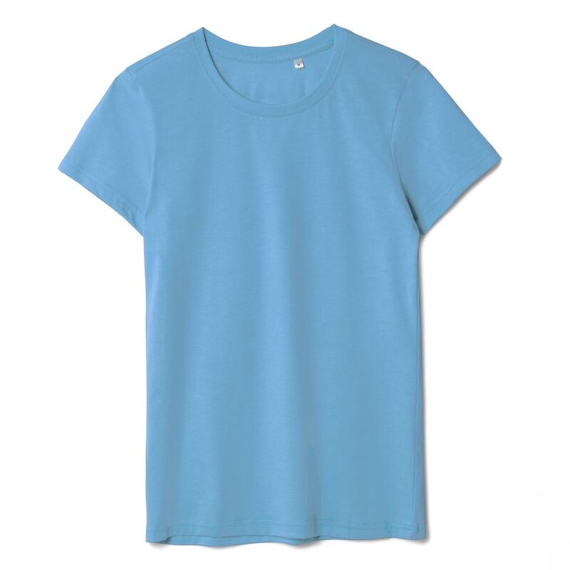 Футболка женская T-bolka Lady, голубая арт.1878.14