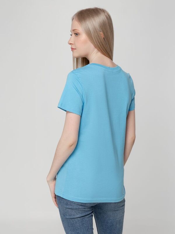 Футболка женская T-bolka Lady, голубая арт.1878.14